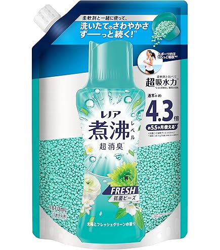 Amazon | レノア 超消臭 煮沸レベル消臭 抗菌ビーズ リフレッシュ